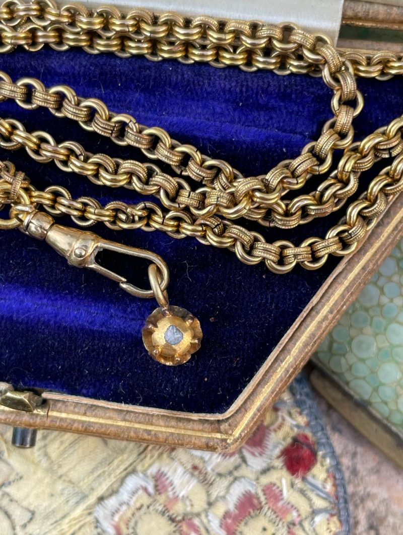 Tiny High Carat Gold & Diamond Charm