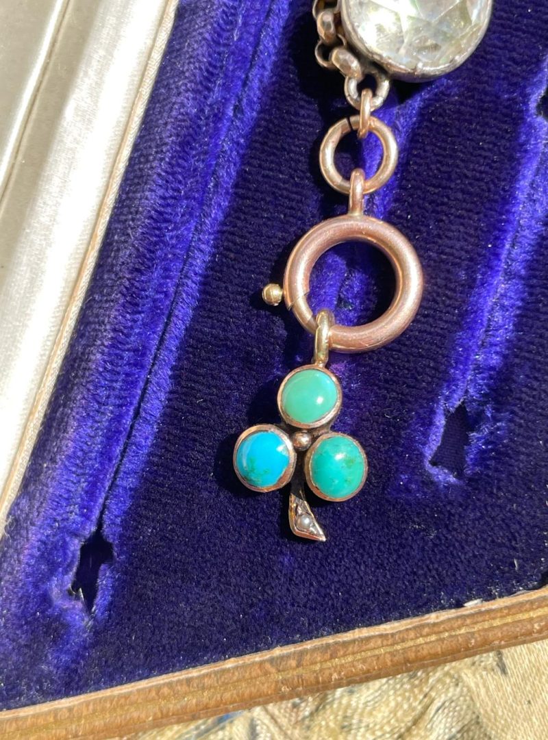 Victorian Lucky Clover Charm
