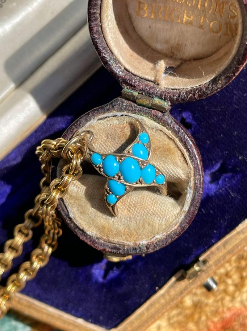 Antique Victorian Turquoise Conversion Charm