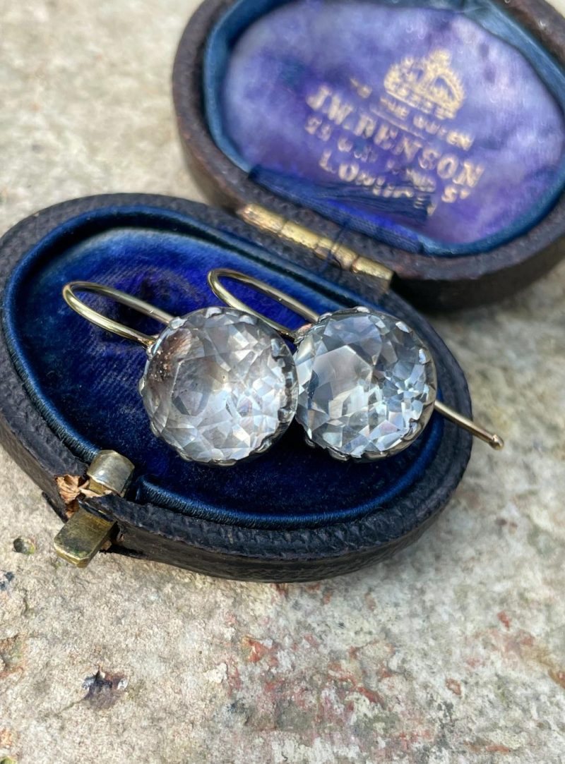 Antique Georgian Paste Earrings