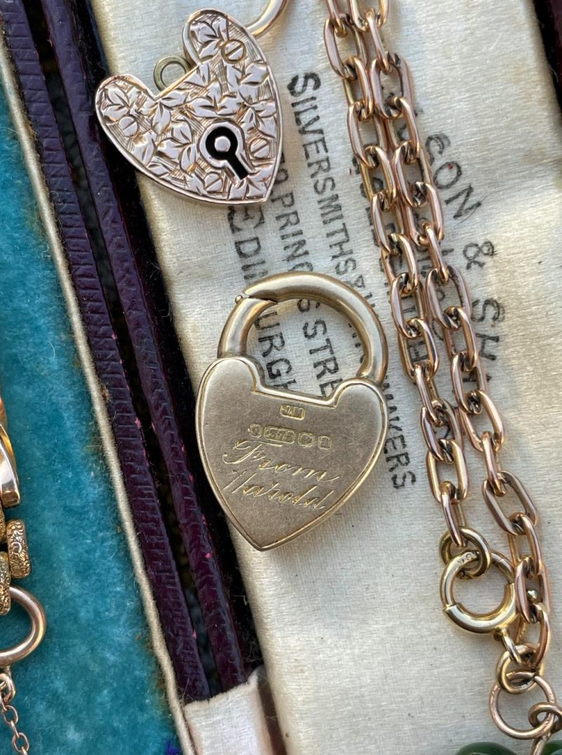 Antique Edwardian Heart Padlock